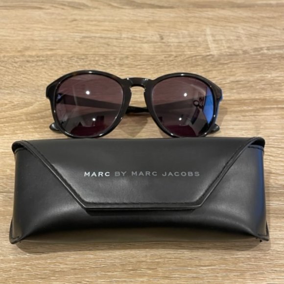 Marc by Marc Jacobs Dark Tortoise Round Sunglasses - Picture 7 of 7